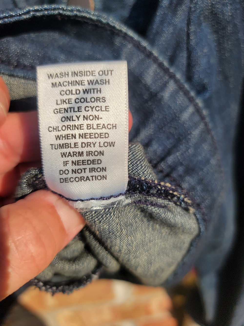 Women's Elle Indigo Blue Denim Jacket - Picture 7 of 8